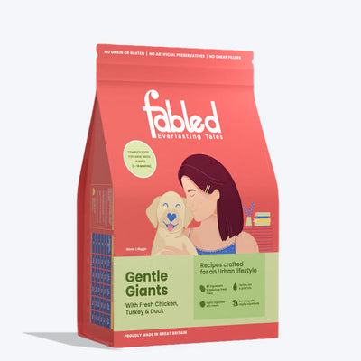 Fabled Gentle Giant With Fresh Chicken, Turkey And Duck Puppy Dry Food