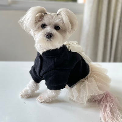 Coochipoo Noir Jolie Pearl Dress for Dogs