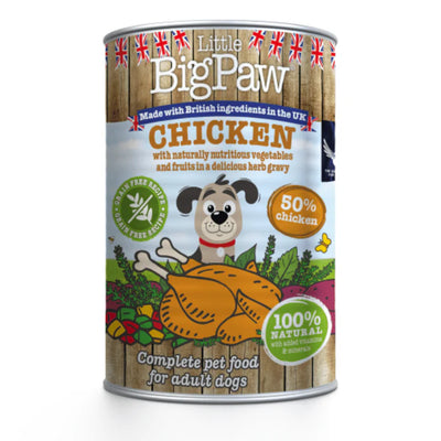 Little BigPaw Wet Dog Food - Chicken with Green Beans, Mixed Peppers and Sweet Potato - 390g