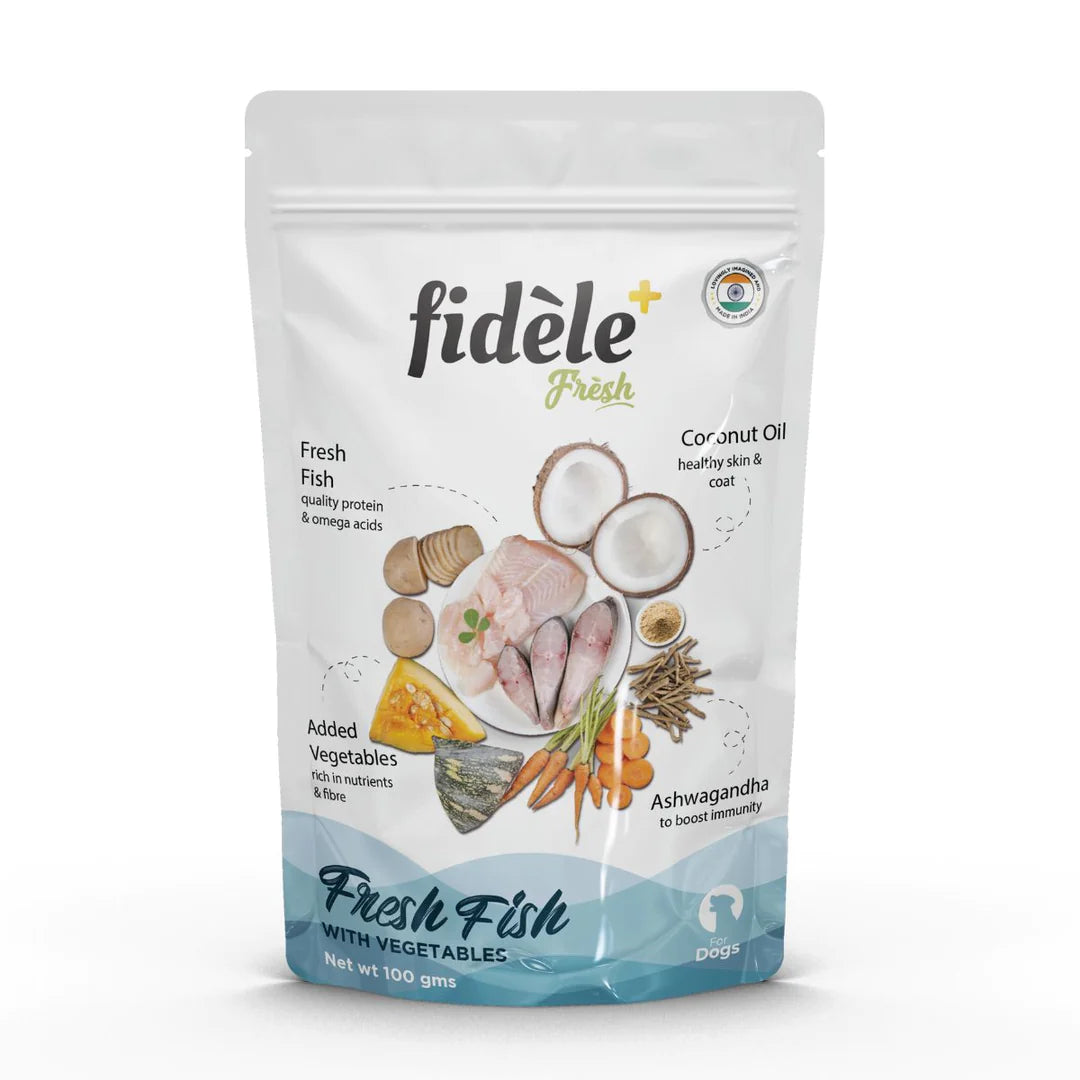 Fidele+ Fresh Fish With Vegetables Pouch 100 Gm
