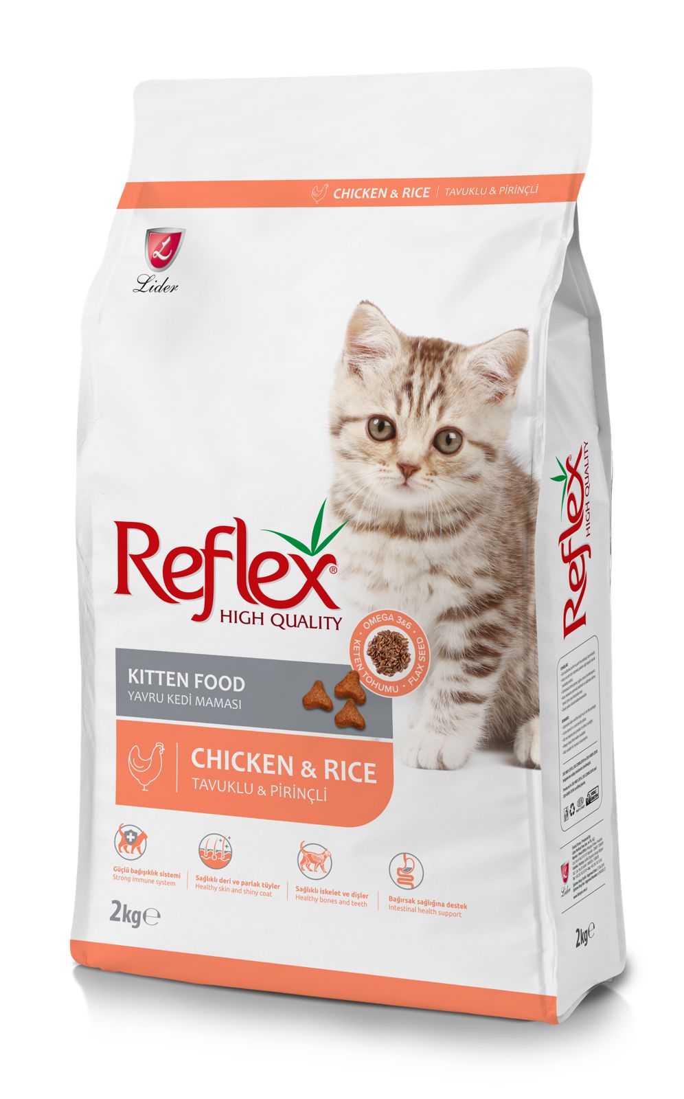 Reflex Kitten Chicken Rice Cat Food 2kg