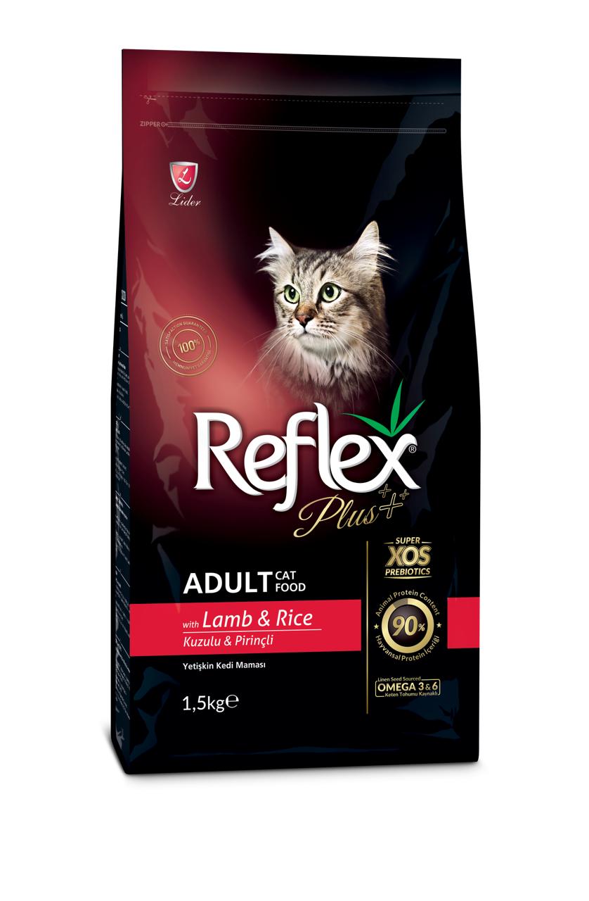 REFLEX + Adult Lamb Rice Cat Food 1.5kg