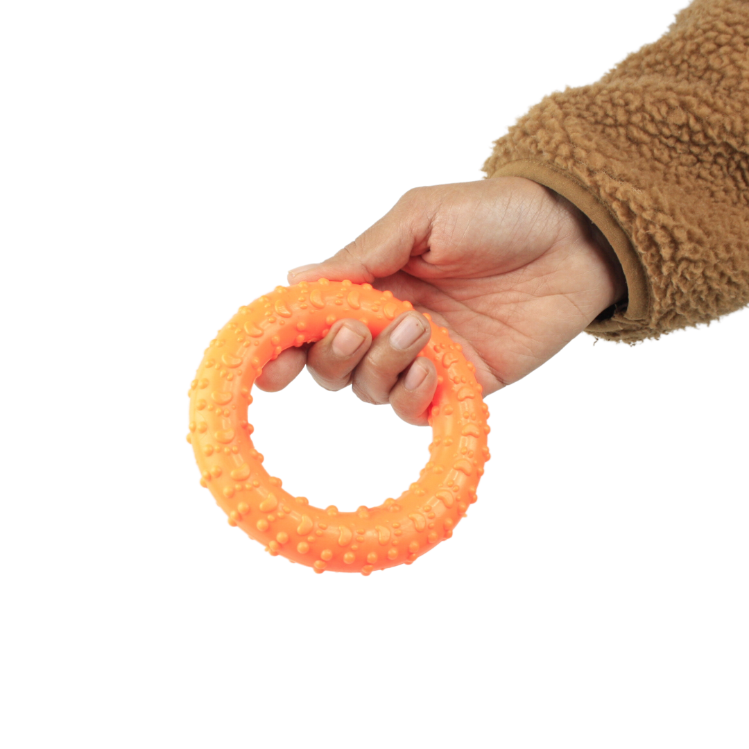 Hush Hush Hounds Durable and Fun Rubber Rings for Your Dog's Playtime