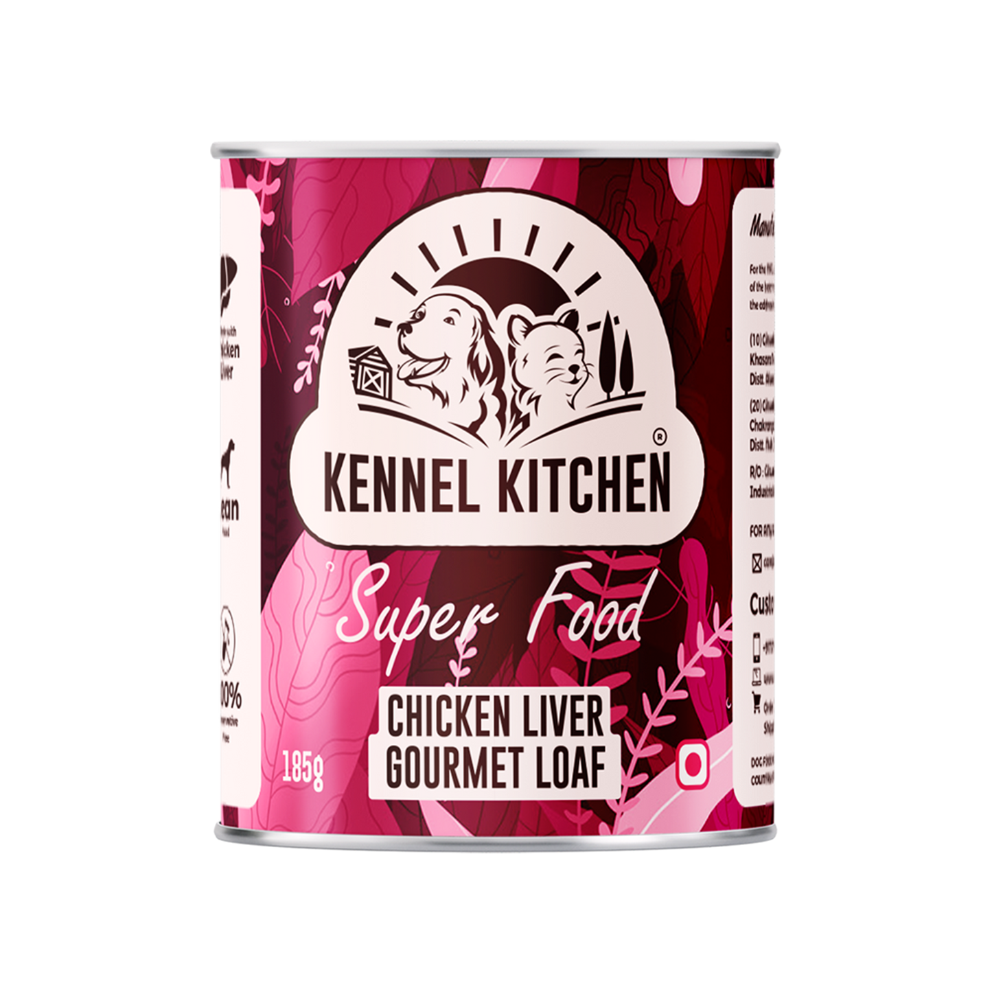 Kennel Kitchen Super Food Chicken Liver Loaf For Dogs - 185g each X 4N
