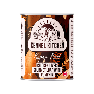 Kennel Kitchen Super Food Chicken Liver with Pumpkin For Dogs - 185g each X 4N