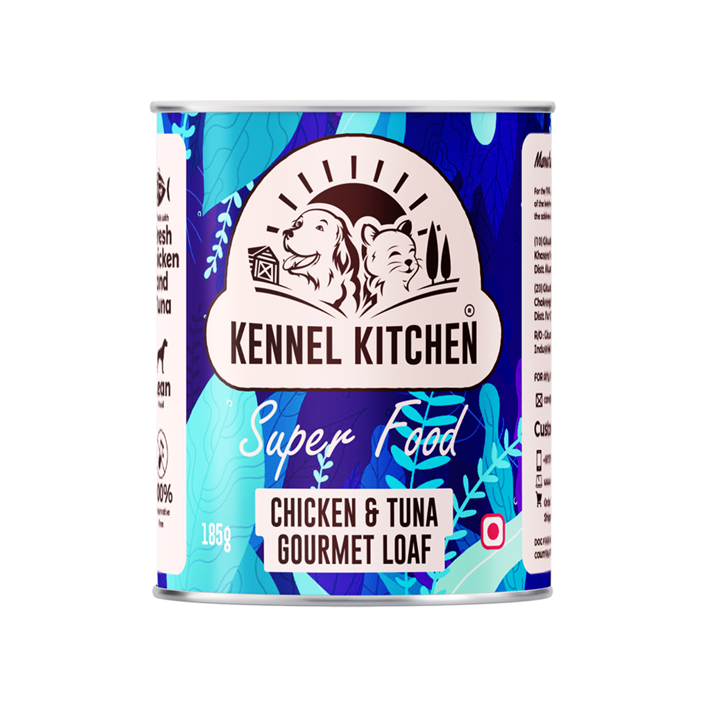 Kennel Kitchen Super Food Chicken & Tuna Loaf For Dogs - 185g each X 4N