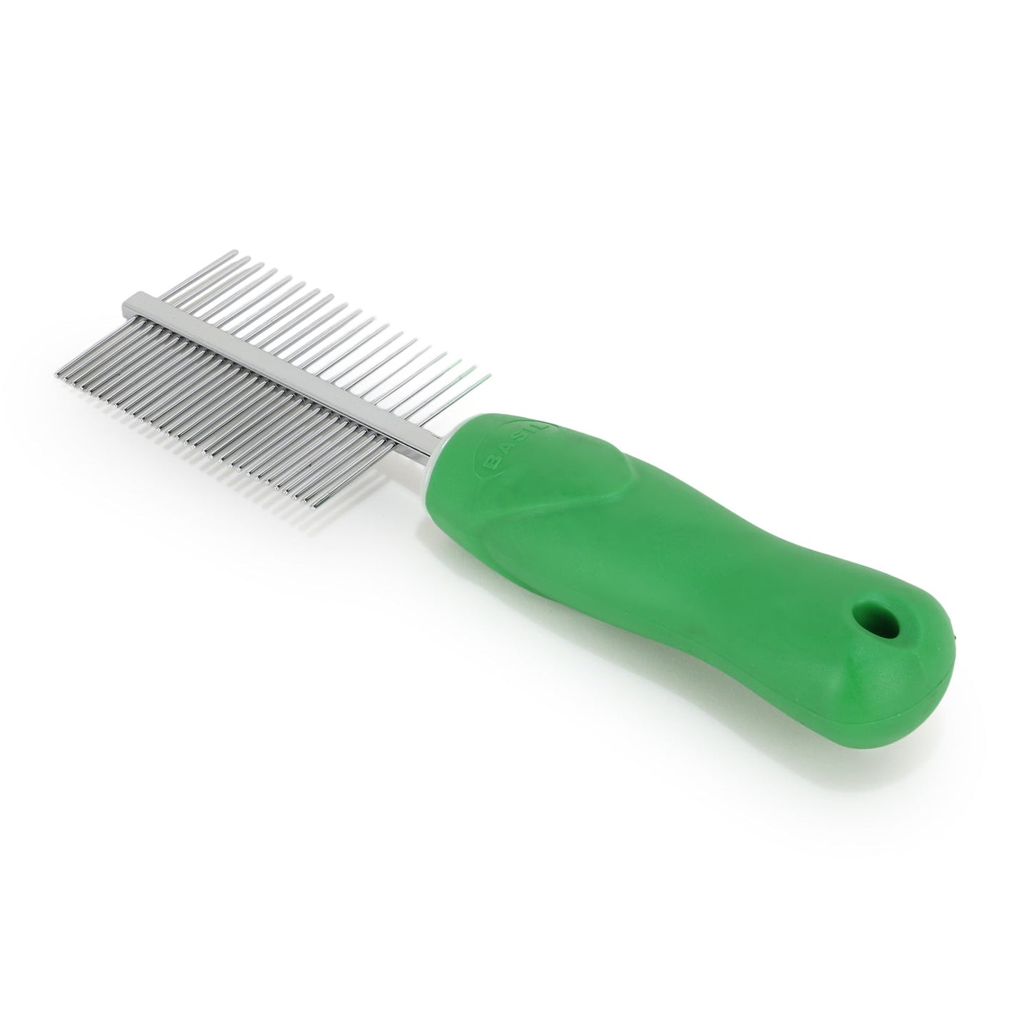Basil Double Sided Pet Grooming Comb with Handle for Easy Grip