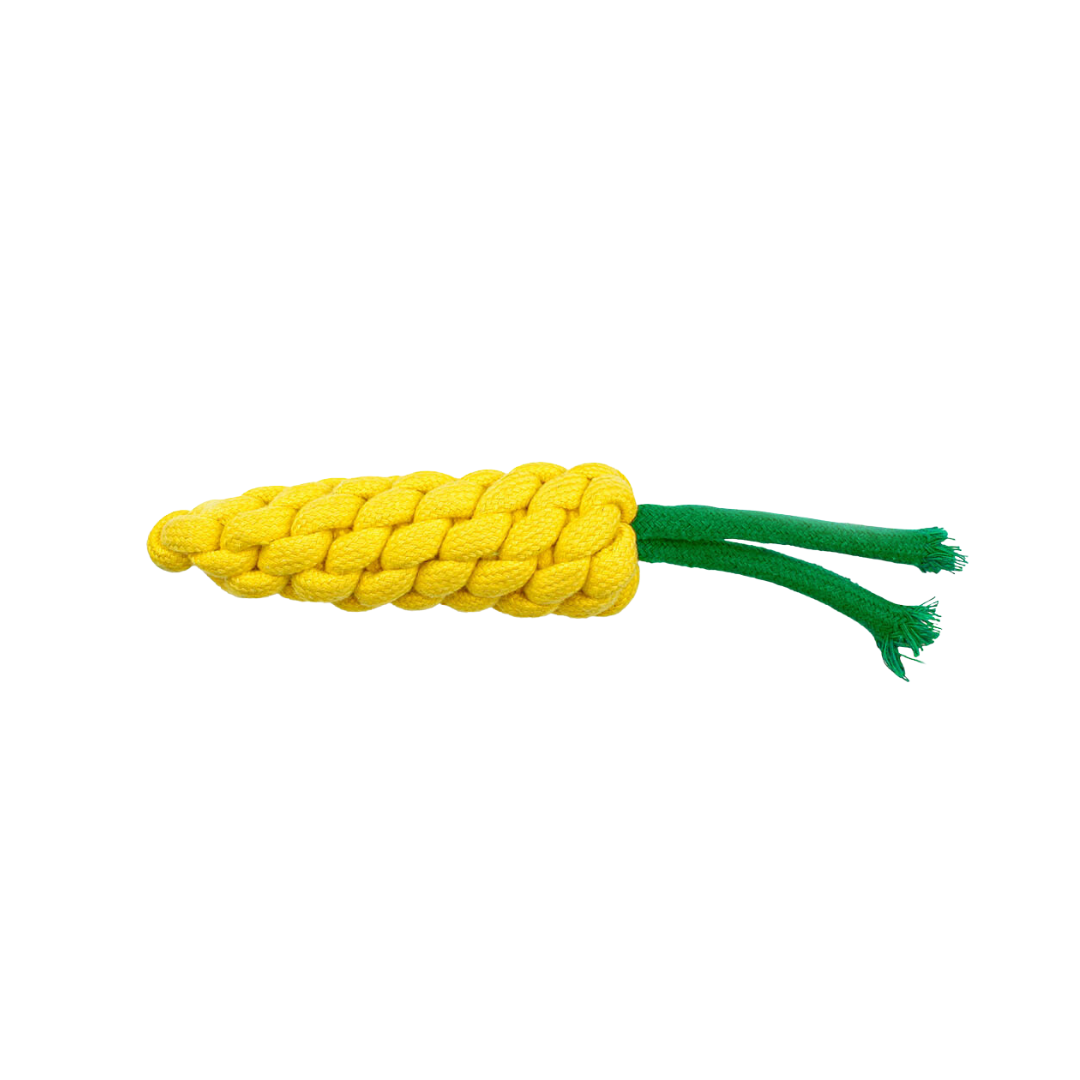 Hush hush hounds Eco Friendly Handmade Cotton Corn Toy for Dogs