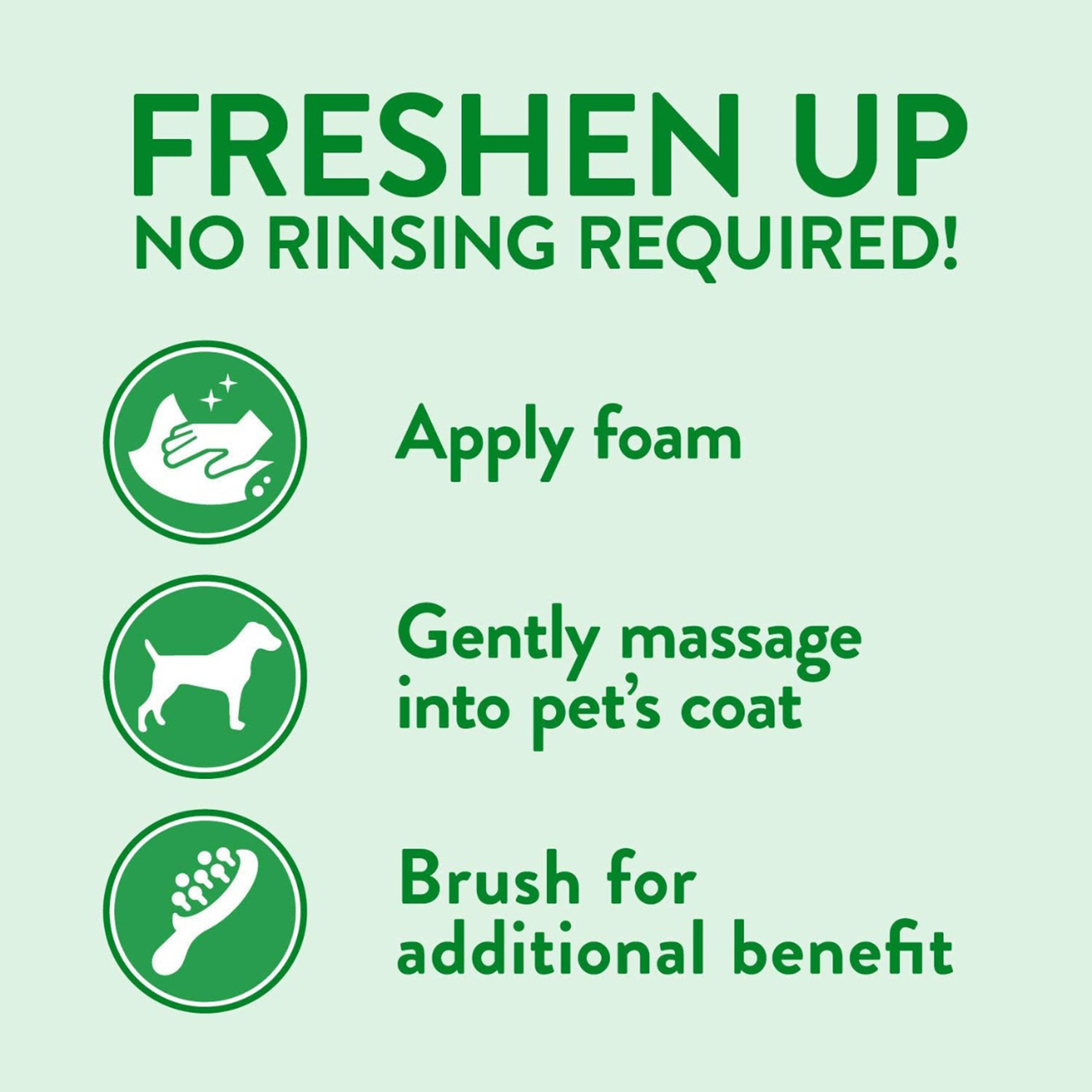 Basil Moisturising Foam Dry Bath Shampoo for Puppies and Kittens