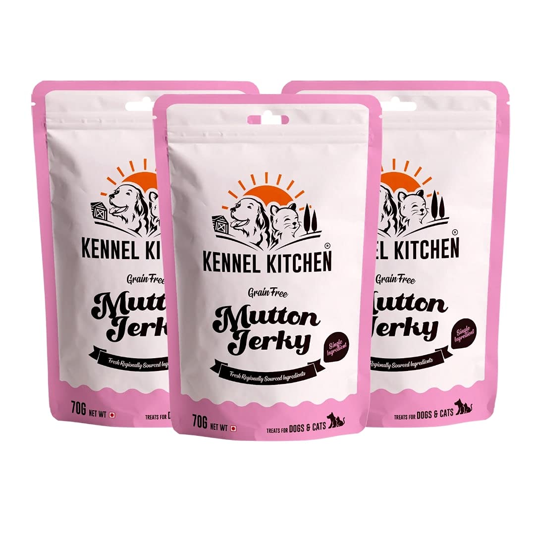 Kennel Kitchen Mutton Jerky For Dogs - 70g each (pack of 3)