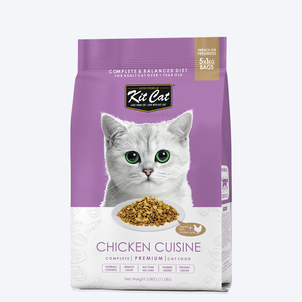 Kit Cat Chicken Cuisine Premium Adult Dry Cat Food