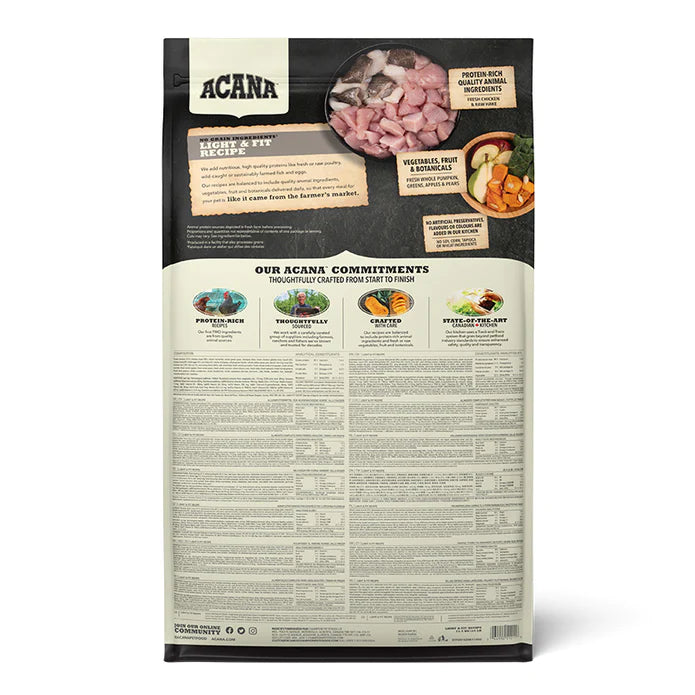 Acana Dry Dog Food - Light & Fit