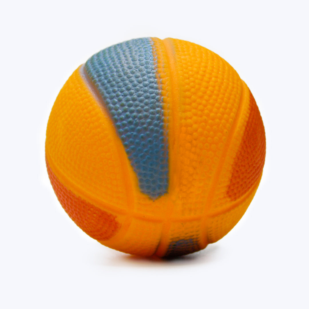 Hush Hush Hounds Orange Rubber Squeaker Ball for an Active Playtime