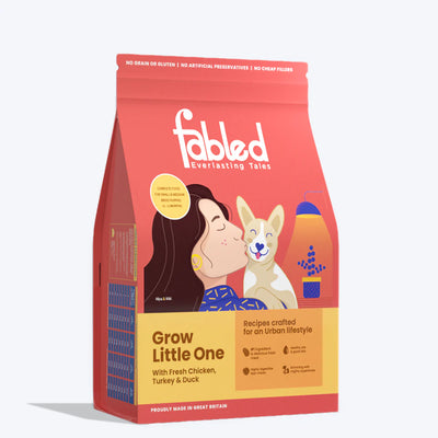 Fabled Grow Little One With Fresh Chicken, Turkey And Duck Puppy Dry Food