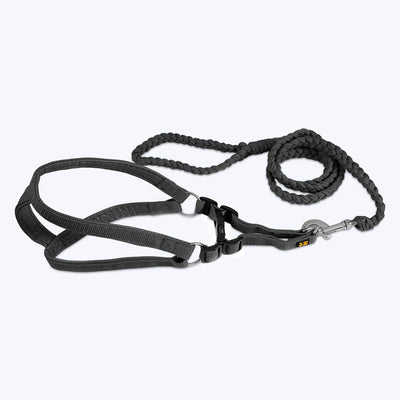 Hush hush hounds Handcrafted Durable Leashes and Sturdy Nylon Harness combo for Dogs
