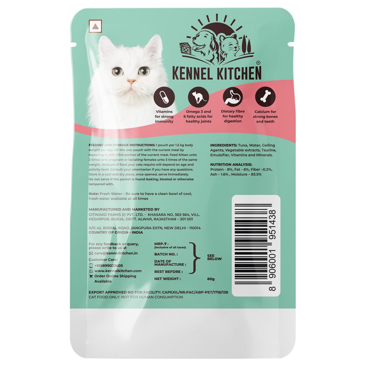 Kennel Kitchen Tuna in Jelly For Cats