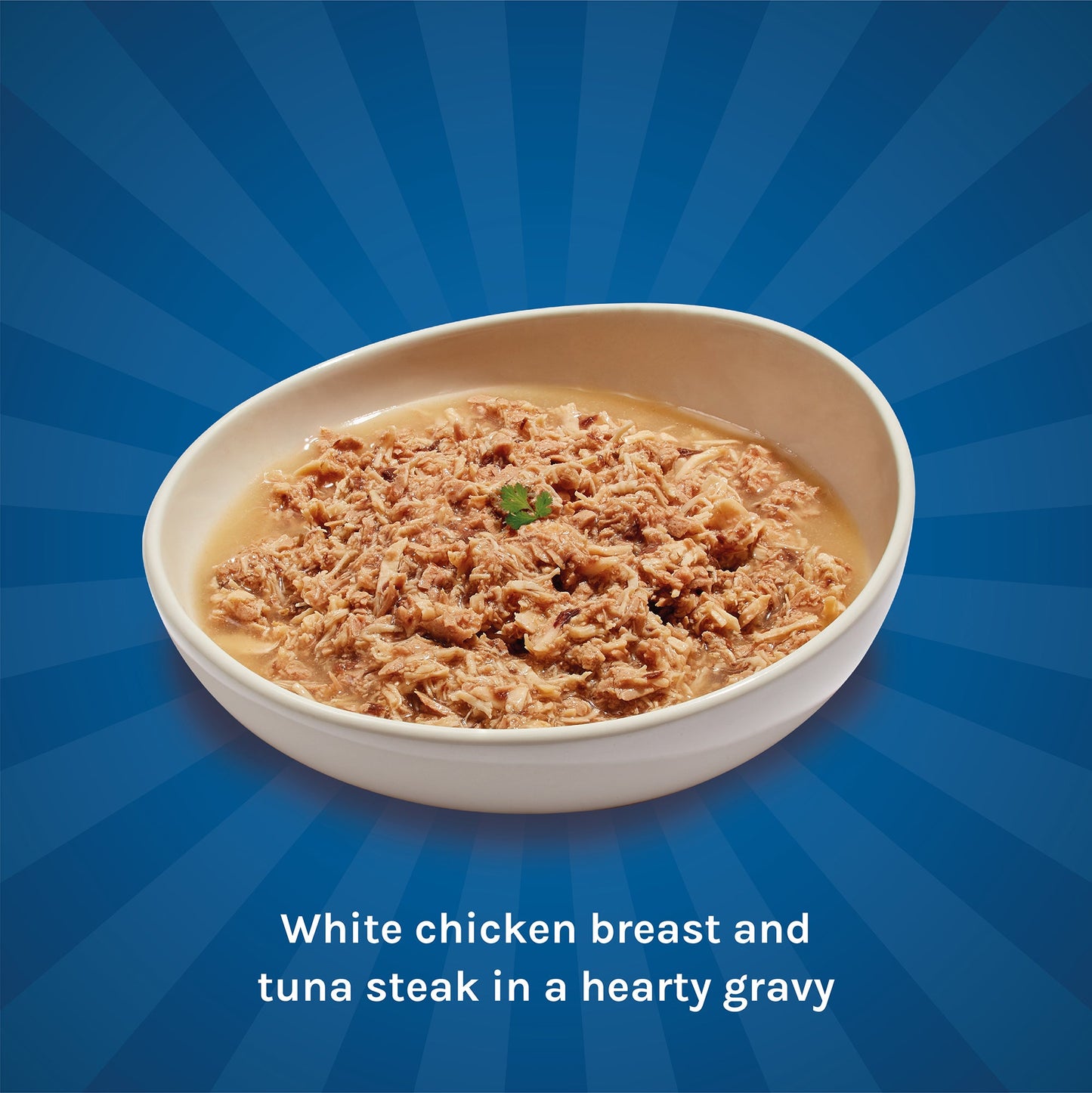 Kennel Kitchen Chicken & tuna shreds in gravy For Cats