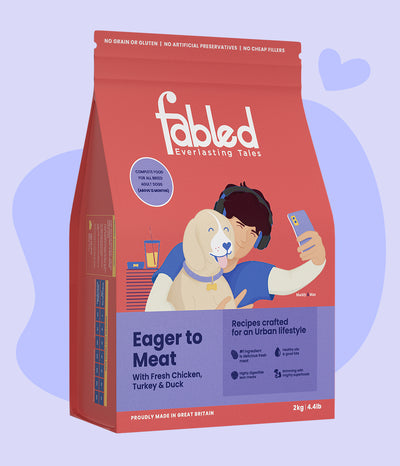Fabled Eager To Meat With Fresh Chicken, Turkey And Duck Adult Dry Dog Food