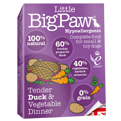 Little BigPaw Wet Dog Food - Tender Duck & Vegetable Dinner (7 Pack) - 150g