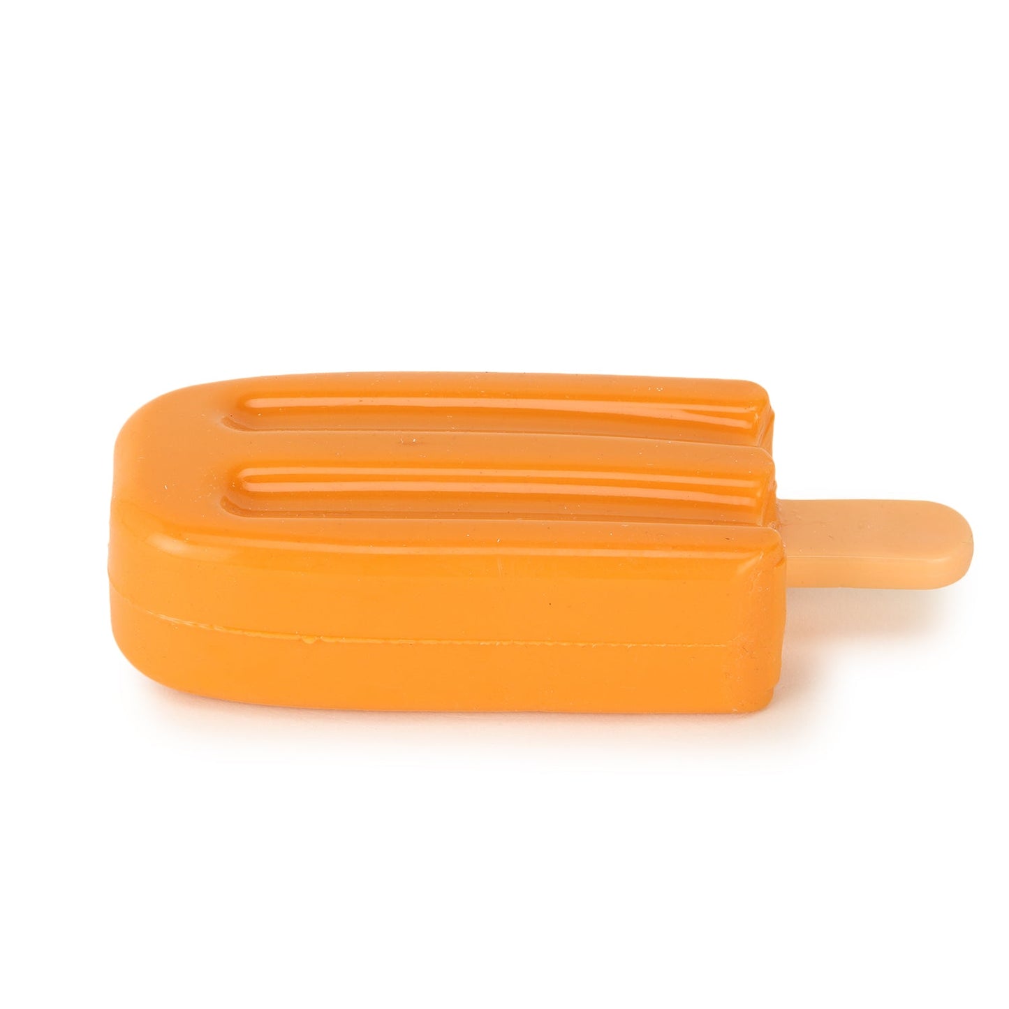 Basil Cool Lick Silicon Ice-Cream Pet Toy, Freeze and Play (Orange)